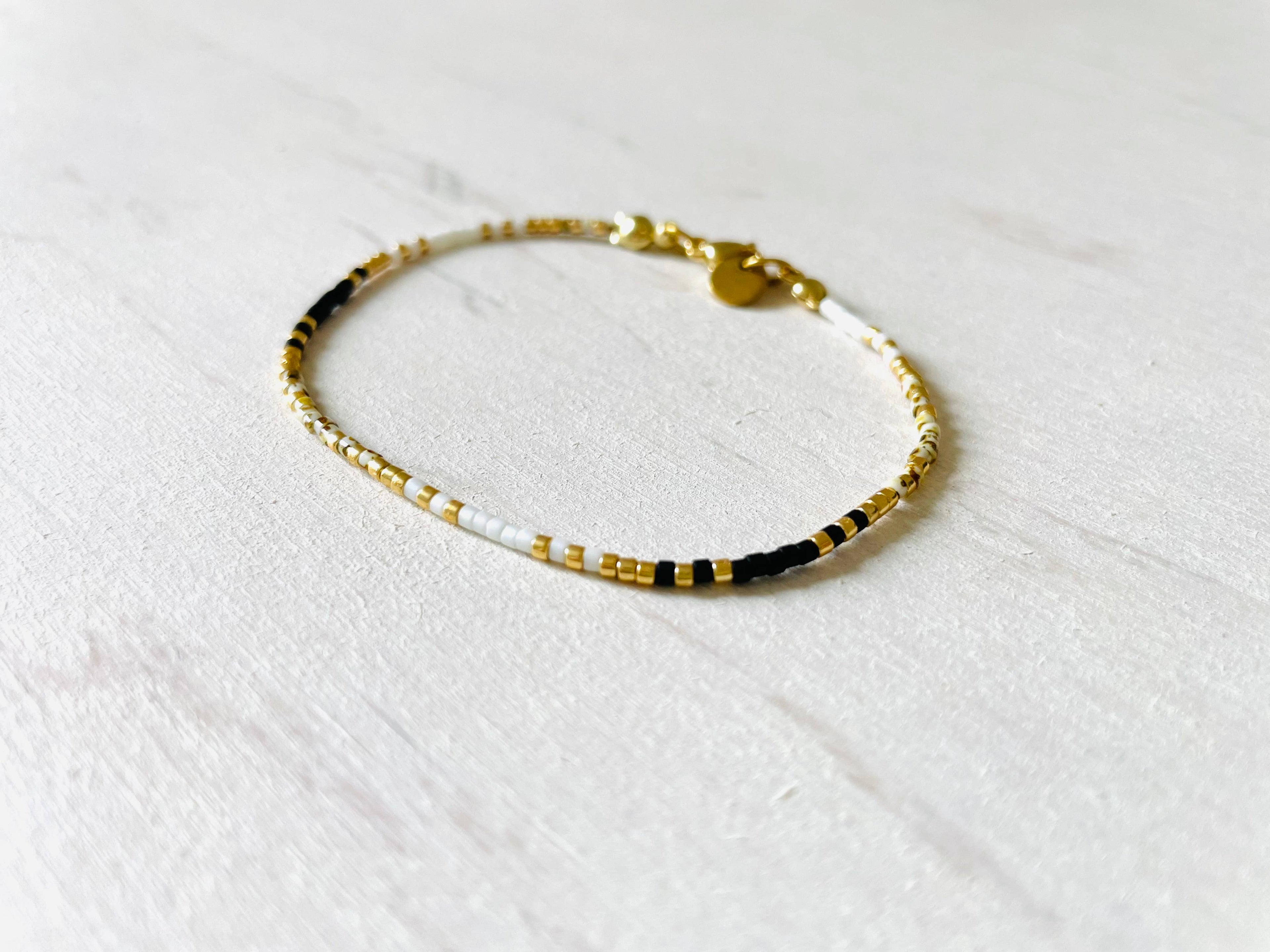 Miyuki Bracelet with Stainless Steel Hook - N004 - Harman Shop & Atelier