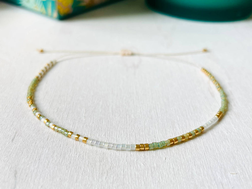 Adjustable Miyuki Bracelet - Rocaille - 0080 - Harman Shop & Atelier