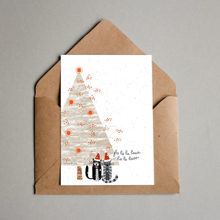 Postcard - Christmas Cats - Harman Shop & Atelier