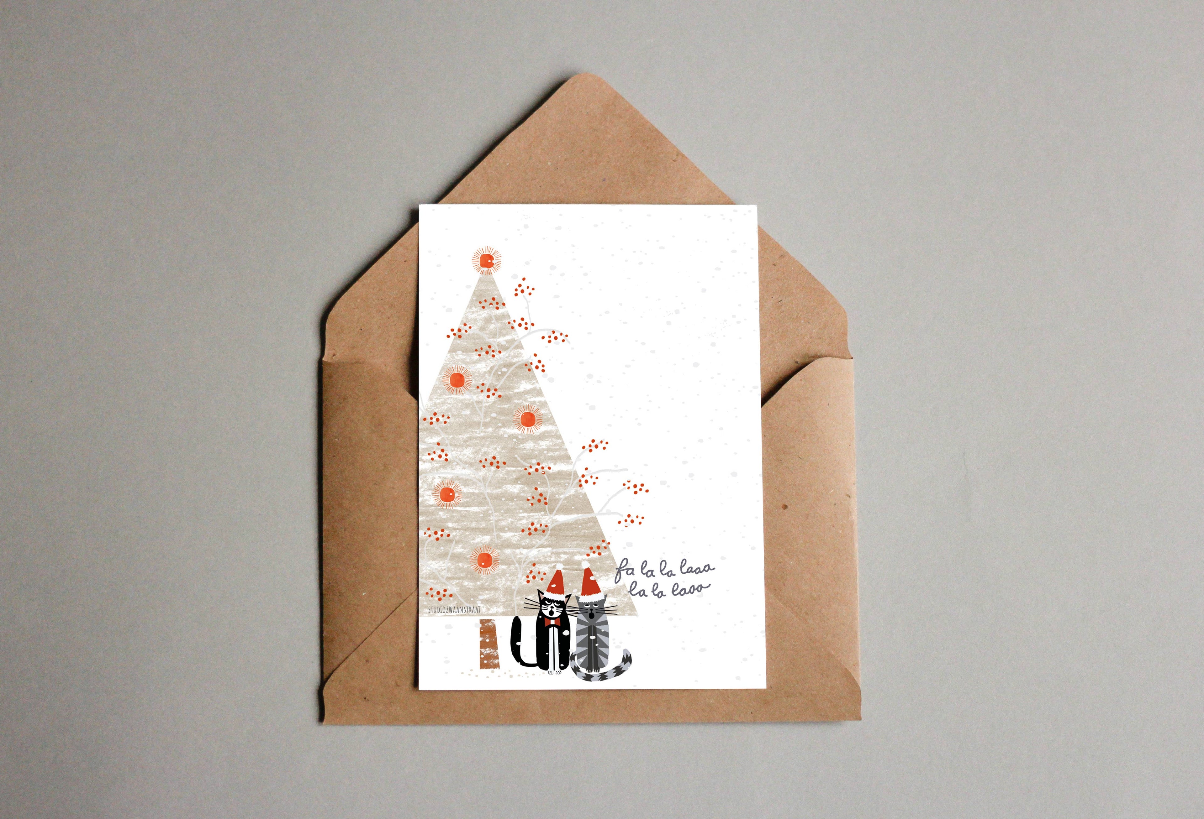 Postcard - Christmas Cats