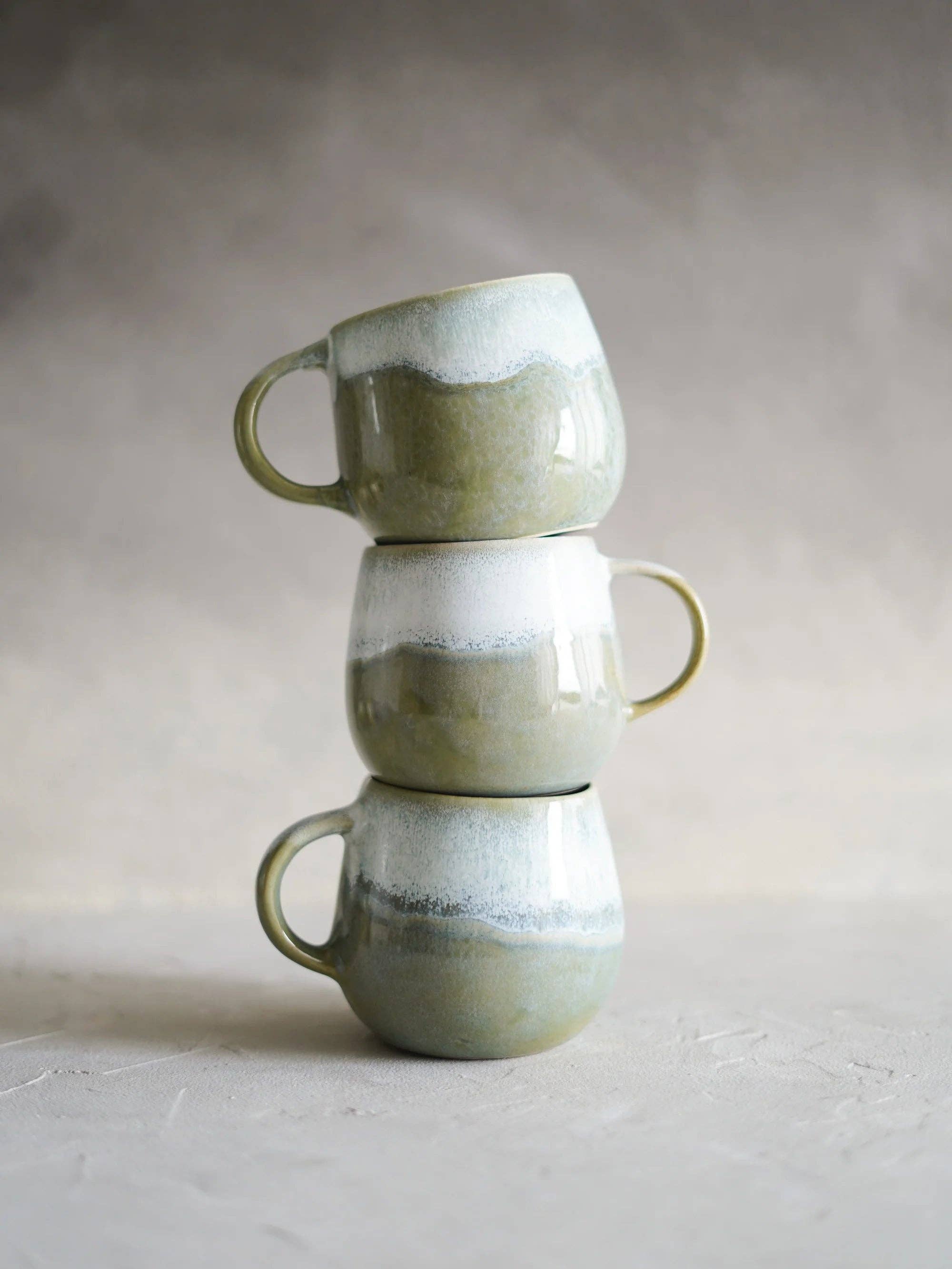 Handmade Ceramic Mug - Oasis - Green - 290ml