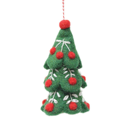 Felt Christmas Decoration - Embroidered Christmas Tree - Harman Shop & Atelier