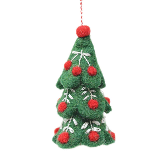 Felt Christmas Decoration - Embroidered Christmas Tree - Harman Shop & Atelier