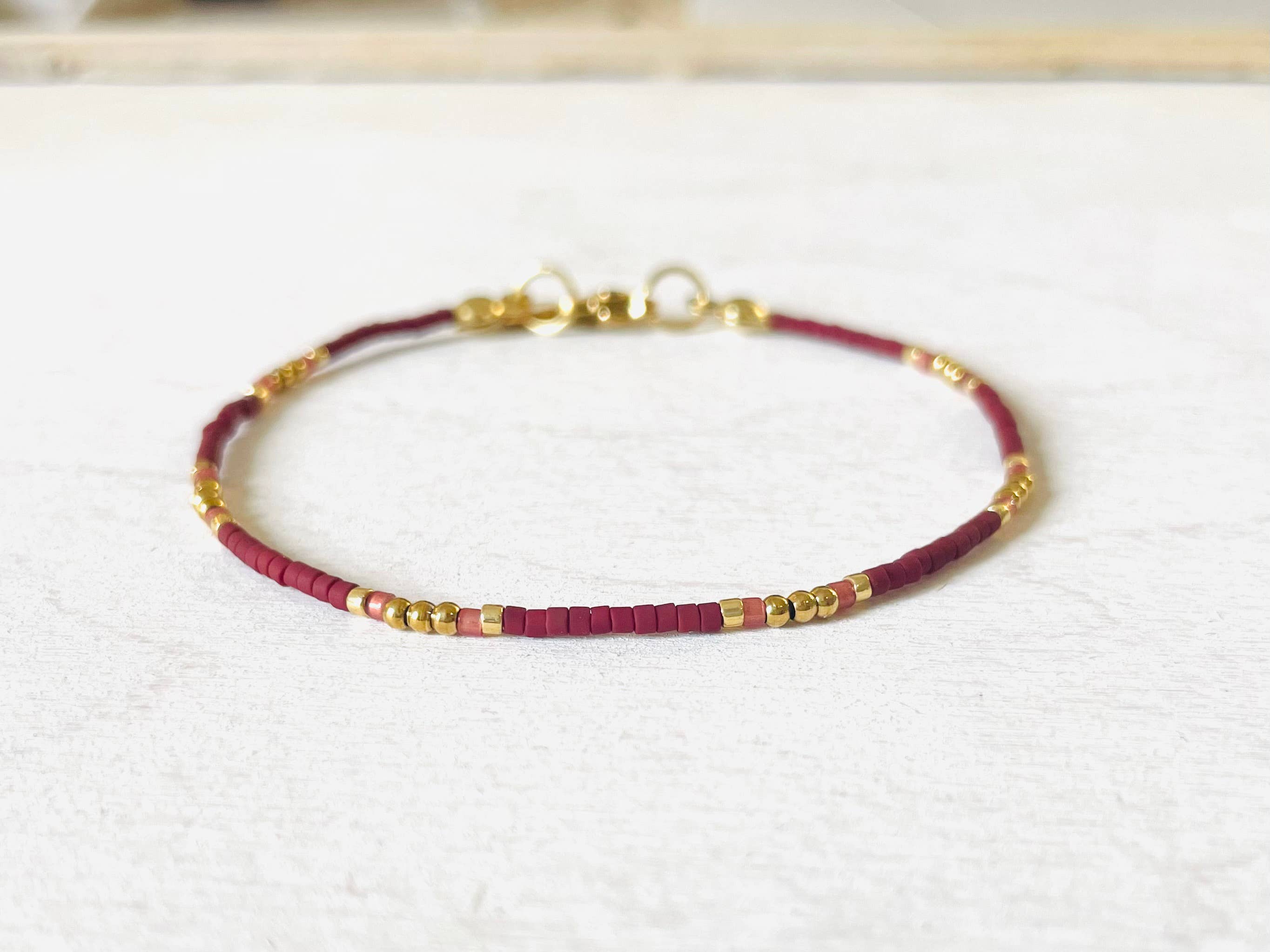 Miyuki Bracelet with Stainless Steel Hook - N026 - Harman Shop & Atelier