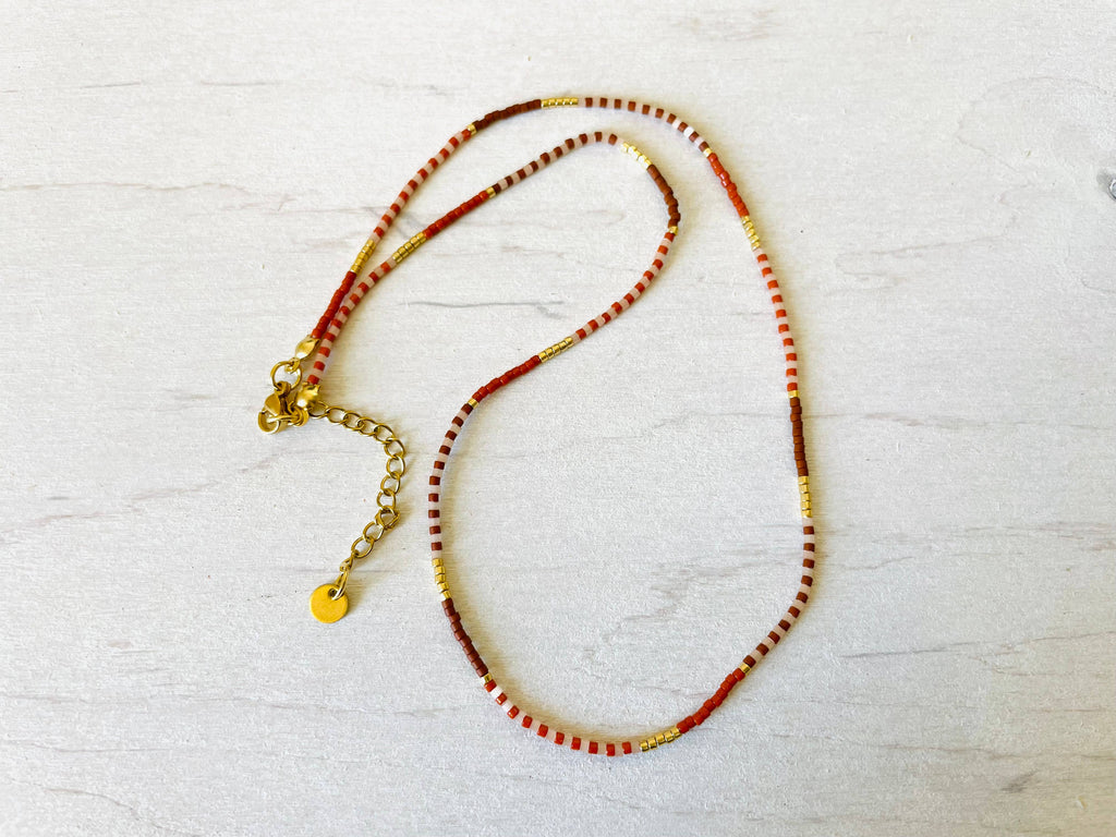 Miyuki Necklace with Stainless Steel Hook - C034 - Harman Shop & Atelier