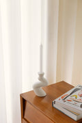 Handmade Ceramic Candlestick - White - Harman Shop & Atelier