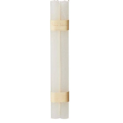 Timber Taper Candles, Set of 2 - Snow White - Harman Shop & Atelier