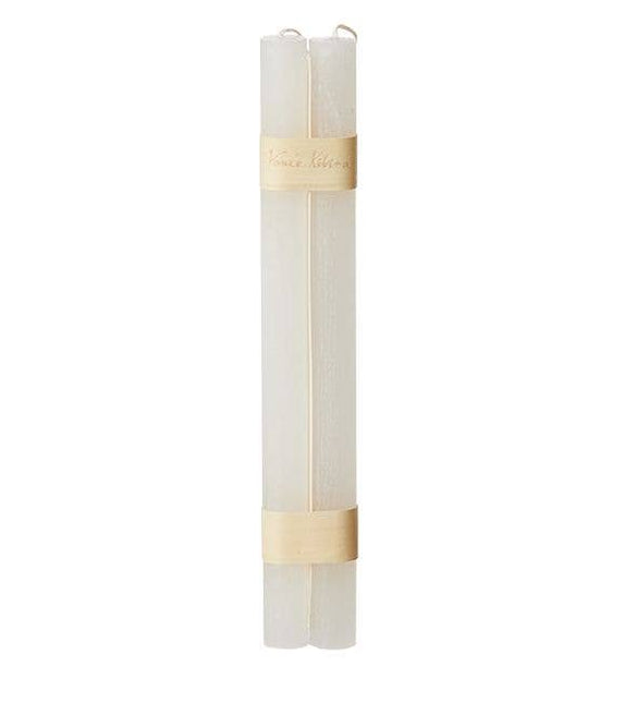 Timber Taper Candles, Set of 2 - Snow White - Harman Shop & Atelier