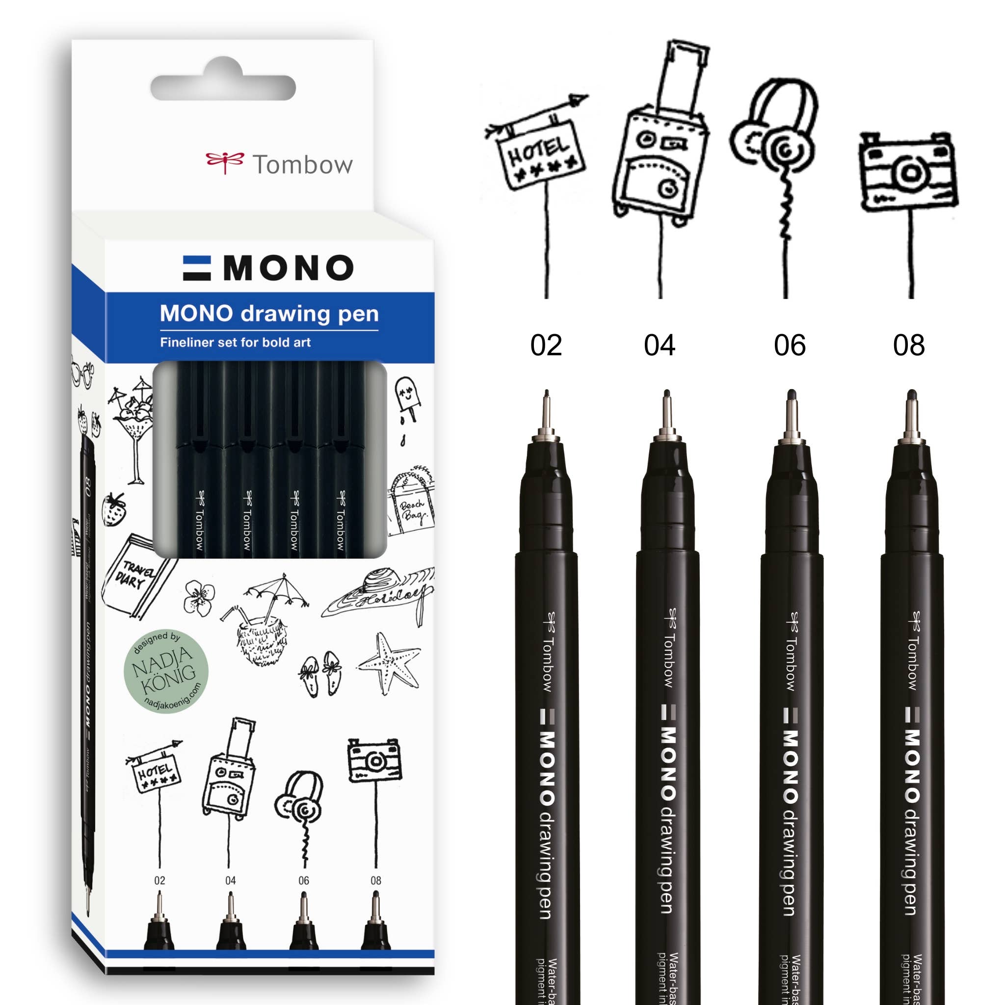 Tombow MONO Drawing Pen Bold Set - Harman Shop & Atelier