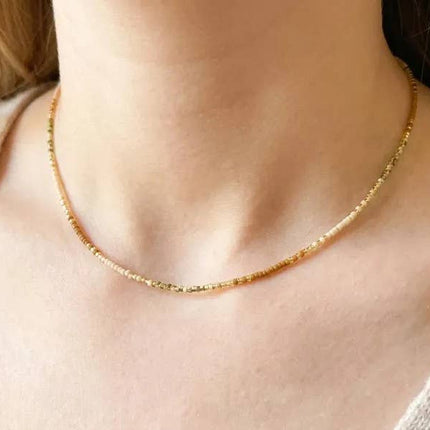 Miyuki Bead Necklace - Warm Tones