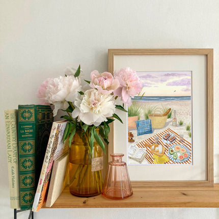 Poster - Beach Picnic - A4 - Harman Shop & Atelier