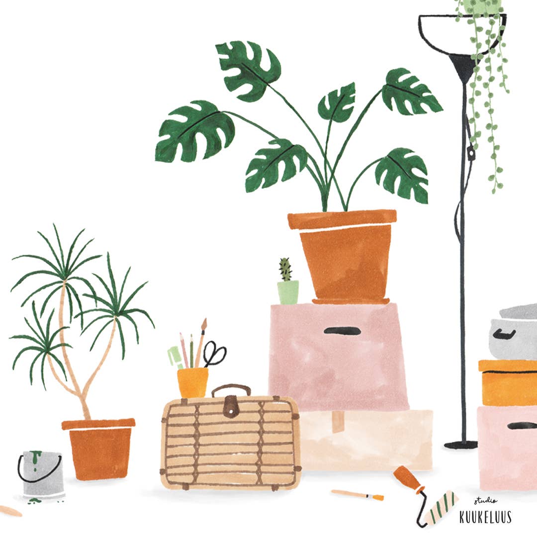 Happy New Home Boxes Greeting Card - Harman Shop & Atelier