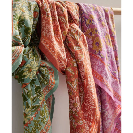 Indian Scarf - Meera Blue Green