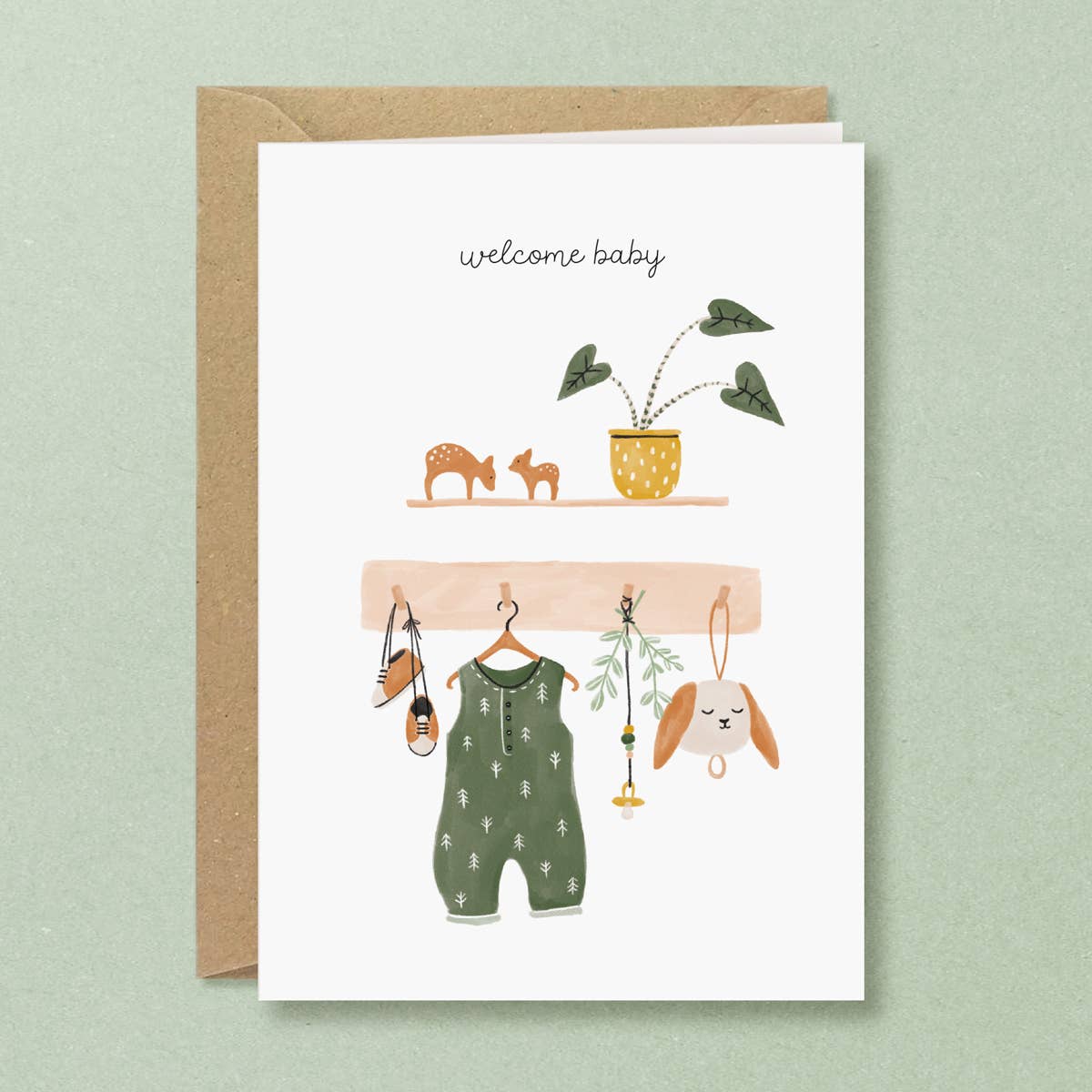 Romper New Baby Greeting Card - Harman Shop & Atelier