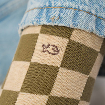 Cotton Socks - Hockenheim Checked - One size: 41/46