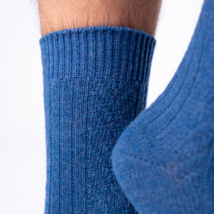 Wool Socks - Blue - One size: 41/46 - Harman Shop & Atelier