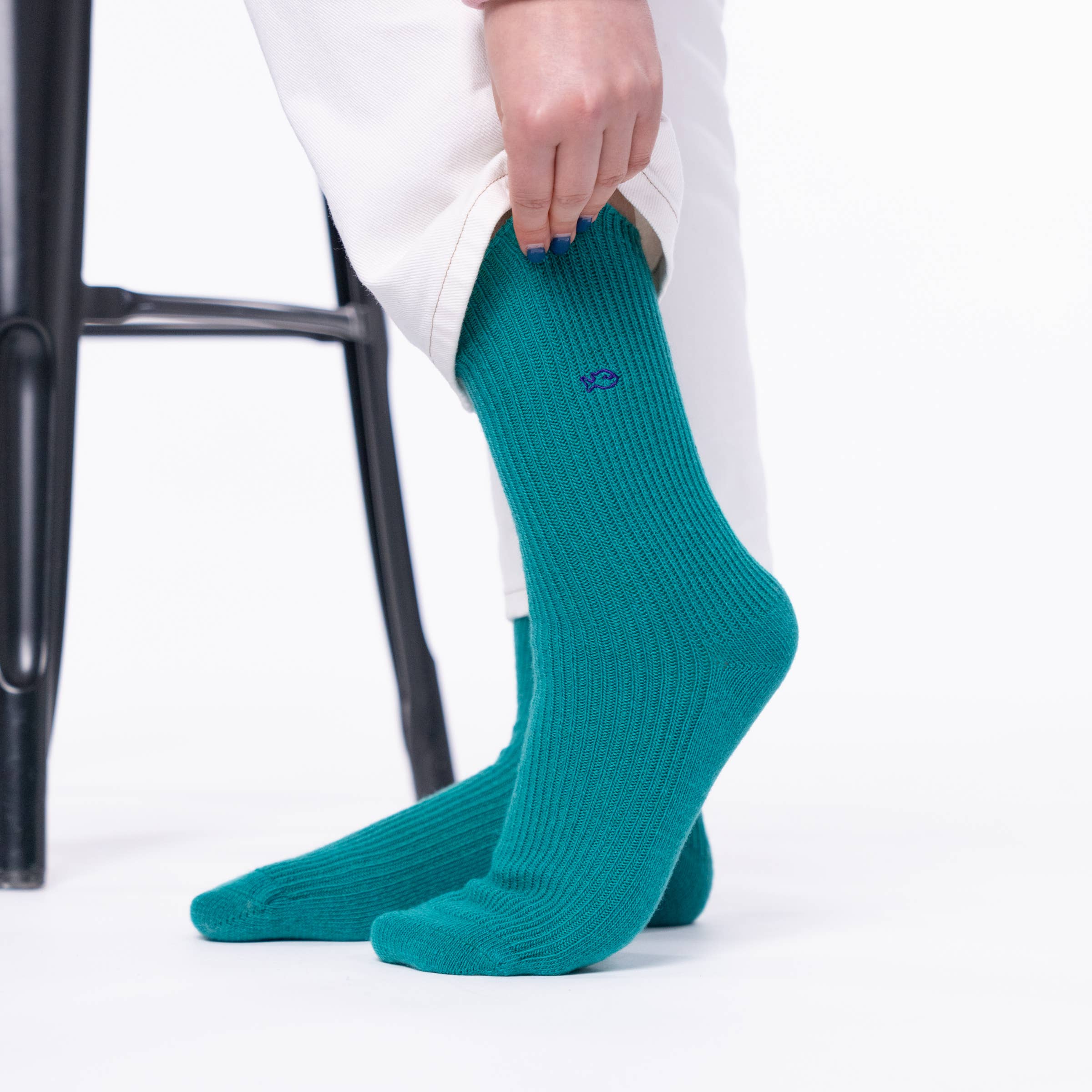 Wollen sokken - Groen - Eén maat: 37/40