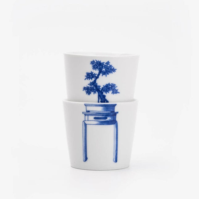 Handcrafted Porcelain Cup Set - Bonsai - Japanese Maple - 175mL