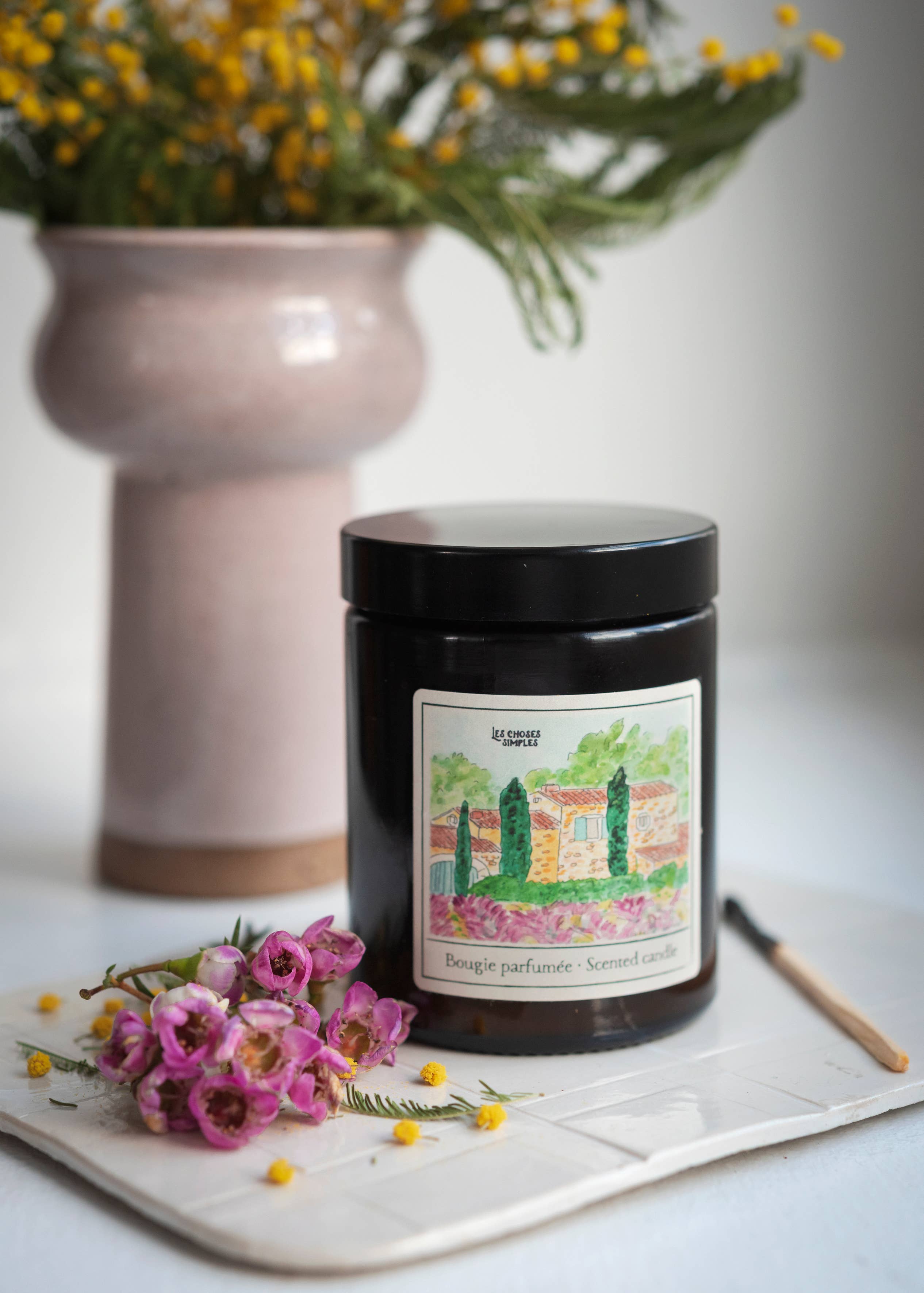 Medium Scented Soy - Wax Candle - Lavender Fields