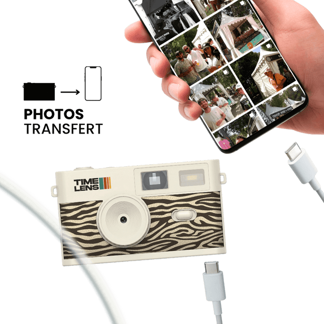 TimeLens® Cream Zebra camera