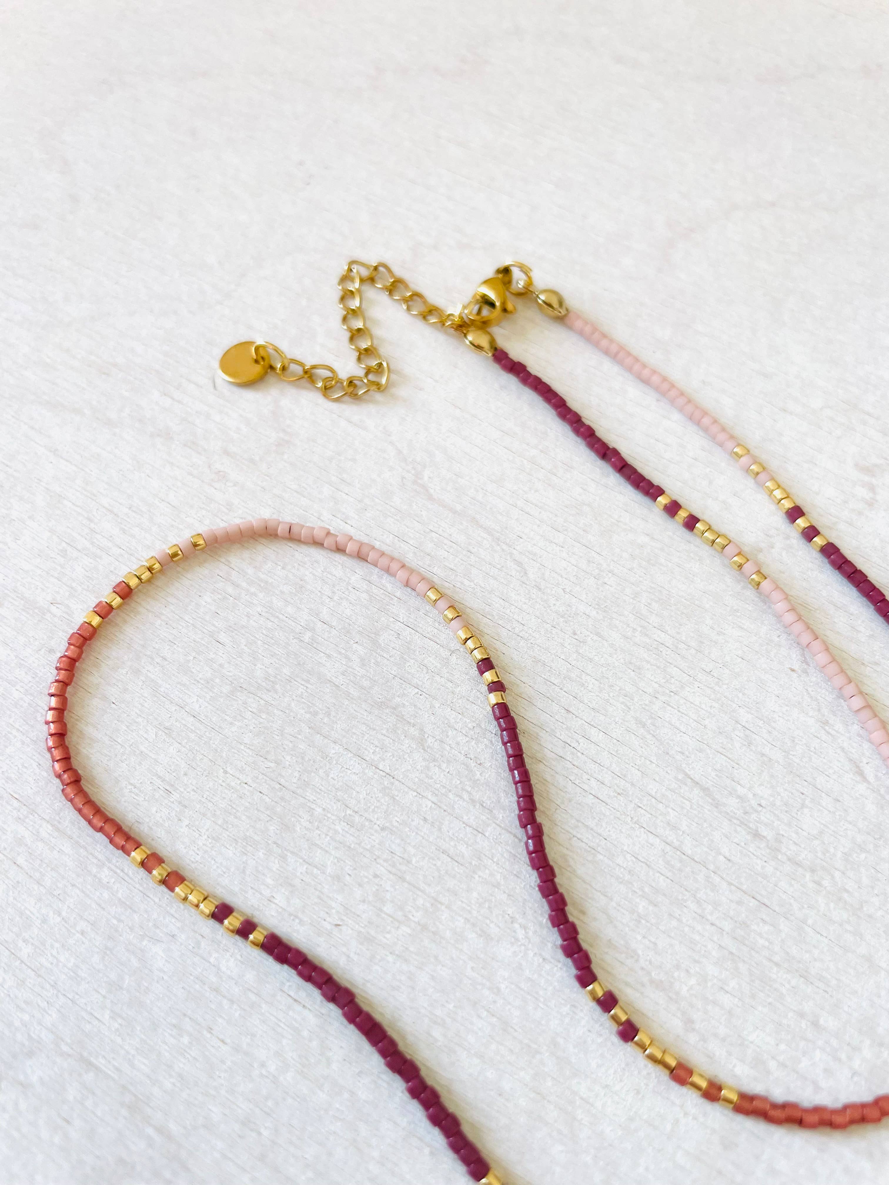 Miyuki Necklace with Stainless Steel Hook - C050 - Harman Shop & Atelier