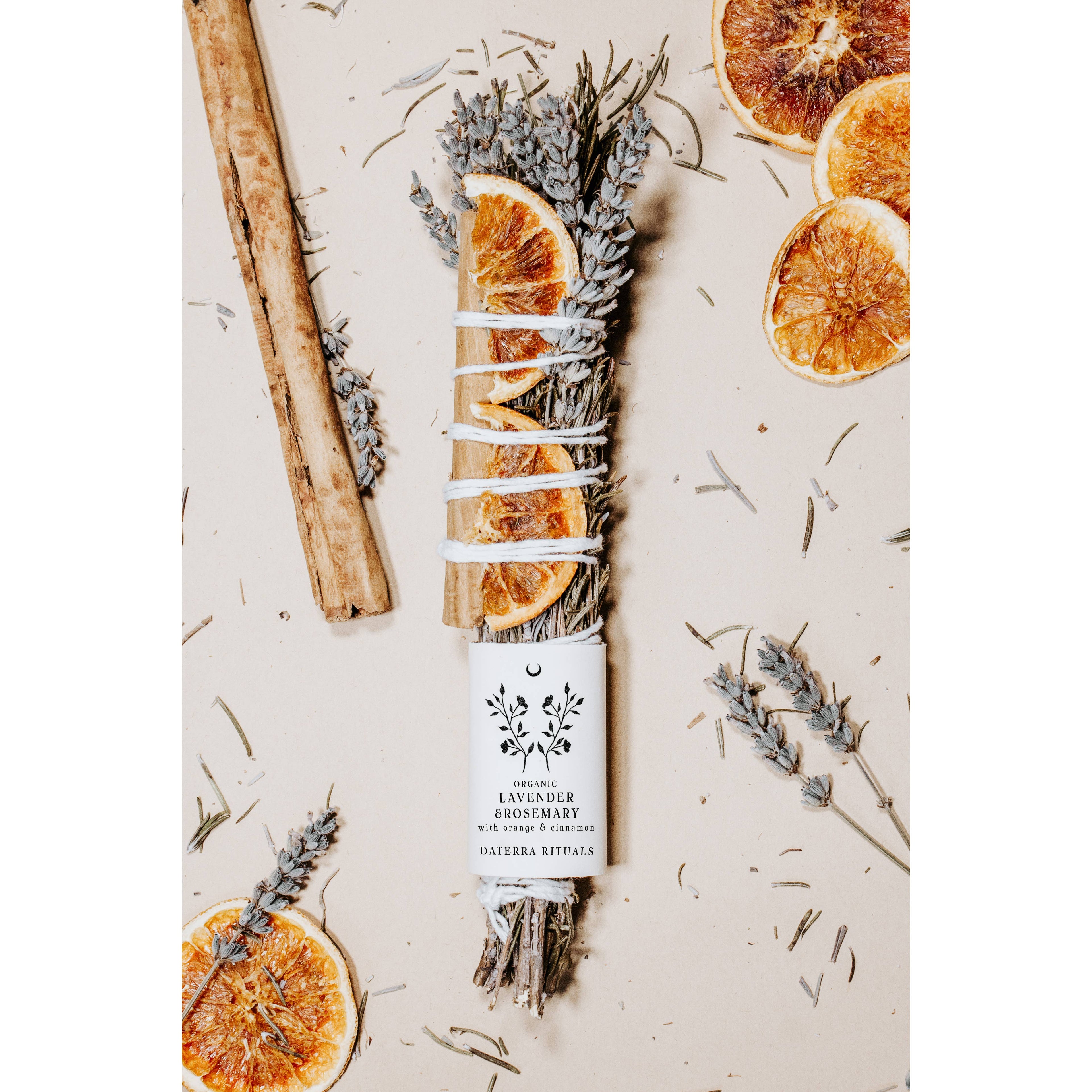 Smudge Stick Lavender, Rosemary, Orange and Cinnamon