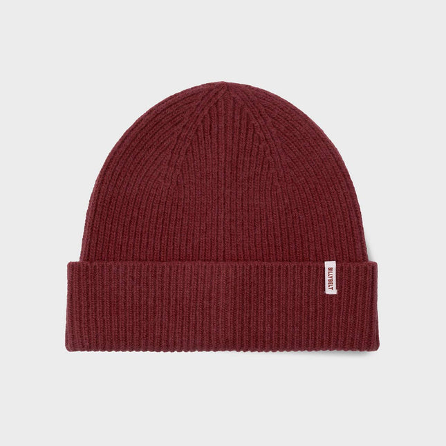 Unisex Wool Beanie - Bordeaux - Harman Shop & Atelier