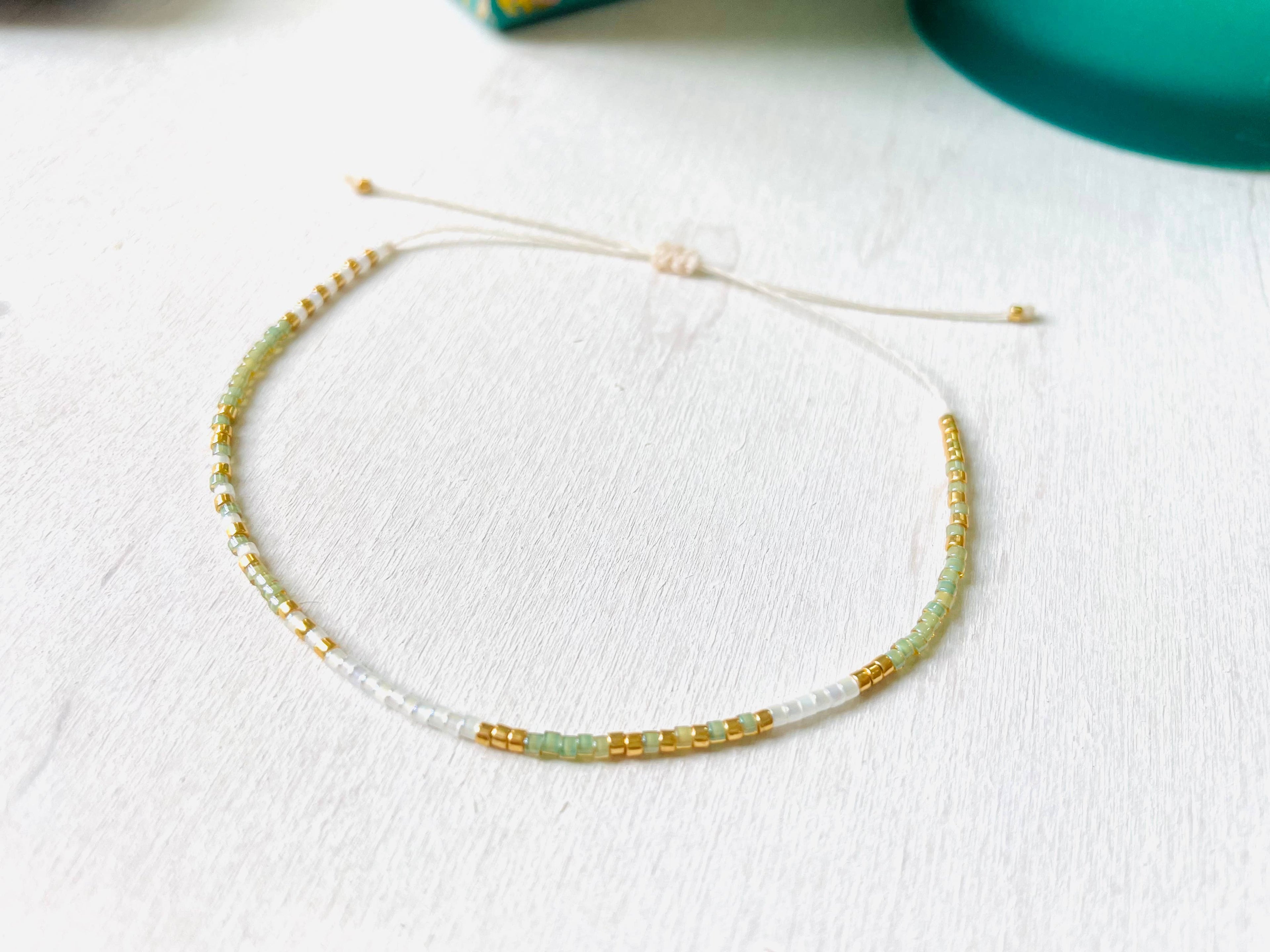 Adjustable Miyuki Bracelet - Rocaille - 0080 - Harman Shop & Atelier