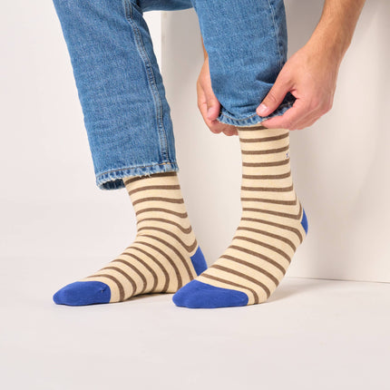 Cotton Socks - Striped - One size: 41/46