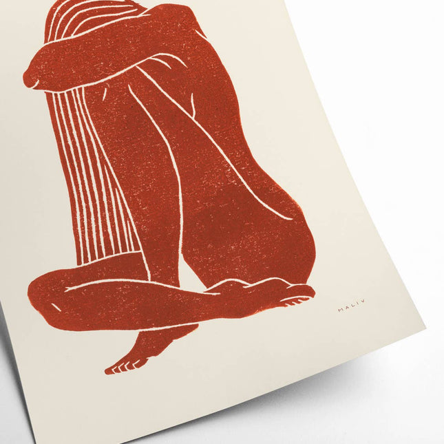 Poster - Maliv - Lumiere I - 30x40 cm - Harman Shop & Atelier