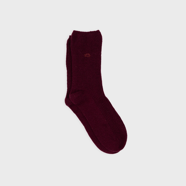 Wool Socks - Burgundy - One size: 37/40 - Harman Shop & Atelier