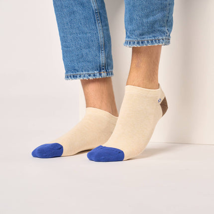 Cotton Ankle Socks - Beige - One size: 41/46