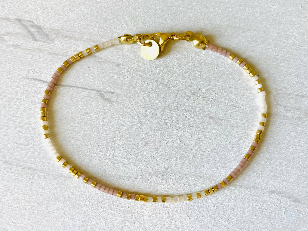 Miyuki Bracelet with Stainless Steel Hook - N014 - Harman Shop & Atelier