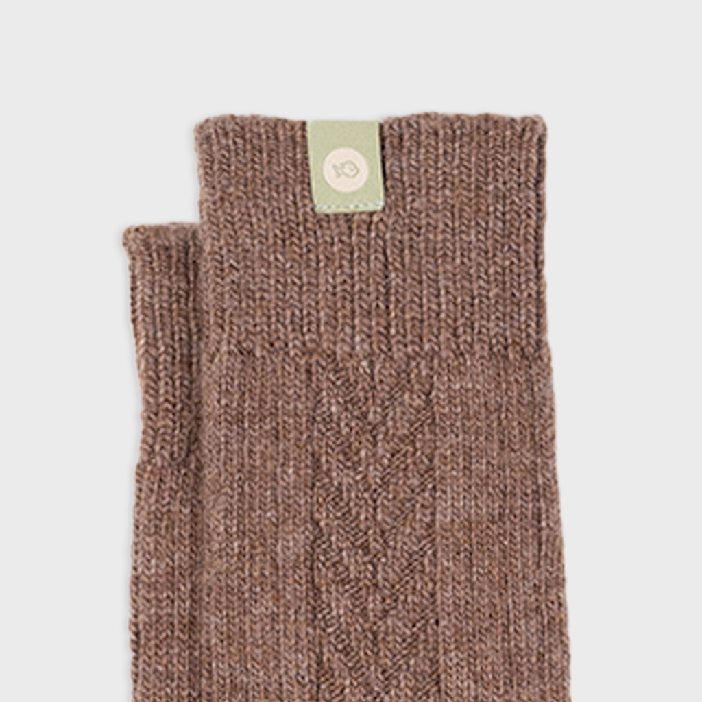 Wool Socks - Brown - One size: 41/46