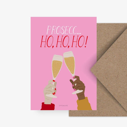 Postcard - Prosecco Ho Ho Ho - Harman Shop & Atelier