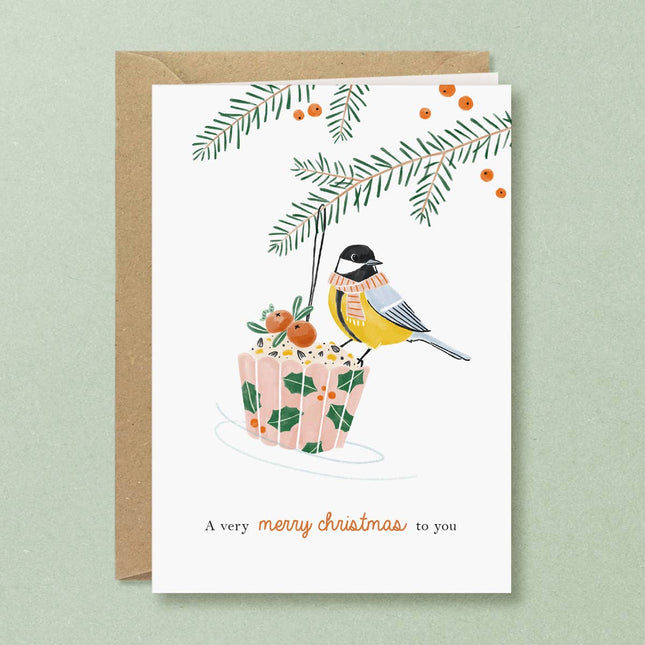 Christmas Card - Great Tit Bird