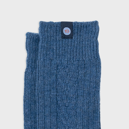 Wool Socks - Blue - One size: 41/46 - Harman Shop & Atelier