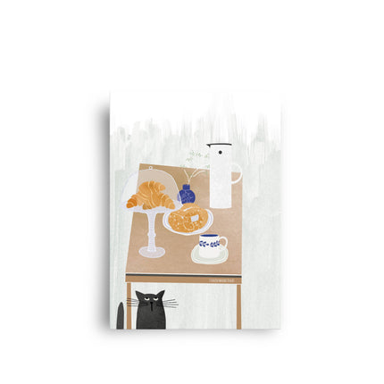 Postcard - Coffee and Croissants - Harman Shop & Atelier