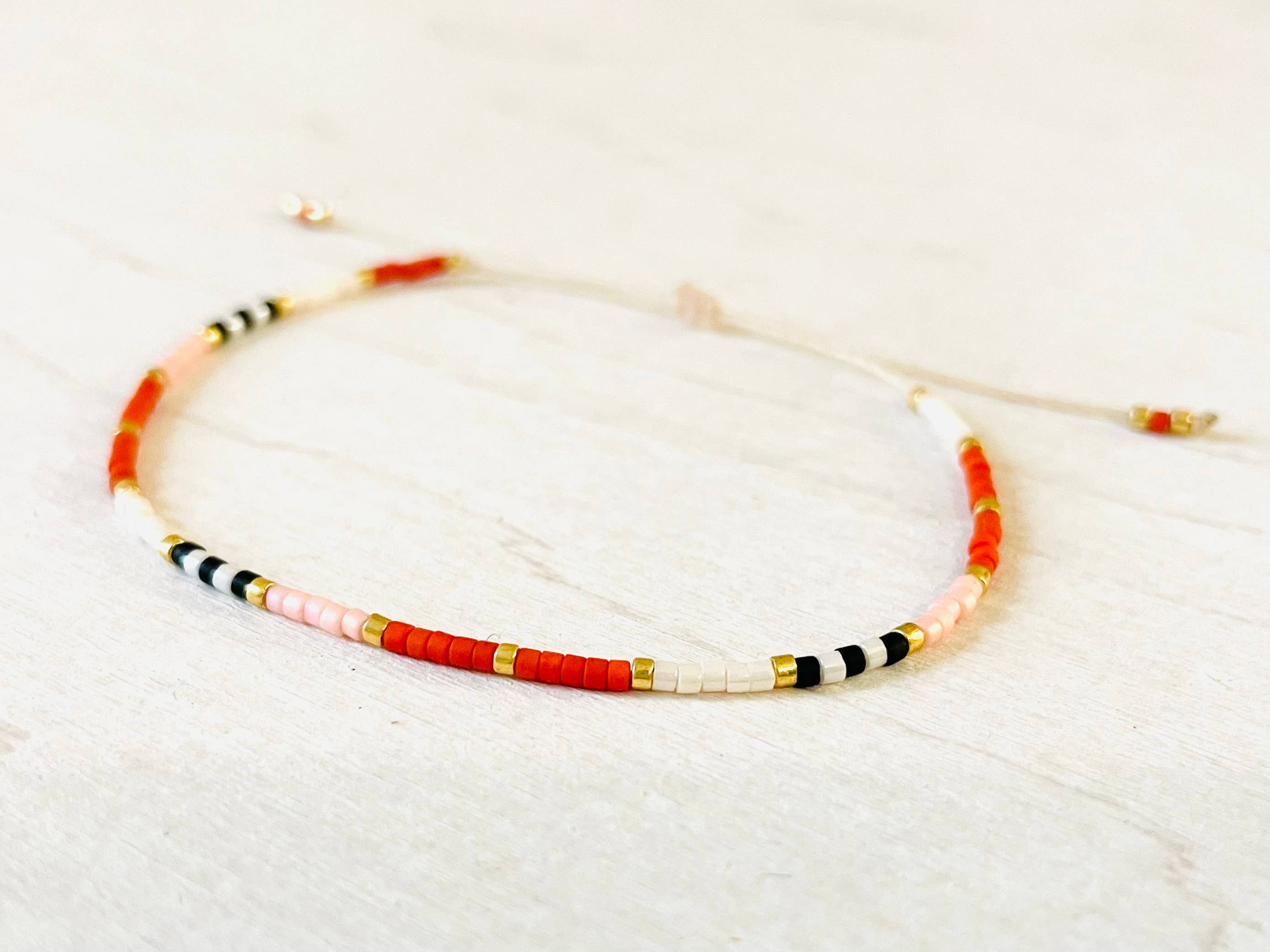 Adjustable Miyuki Bracelet - Seed bead - 117 - Harman Shop & Atelier