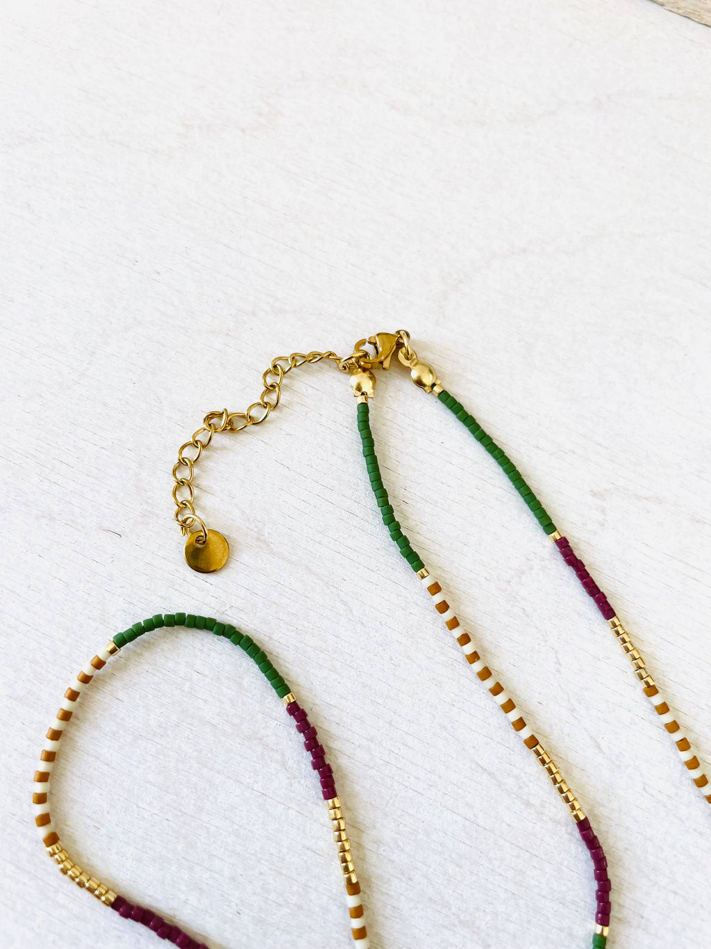 Miyuki Necklace with Stainless Steel Hook - C048 - Harman Shop & Atelier