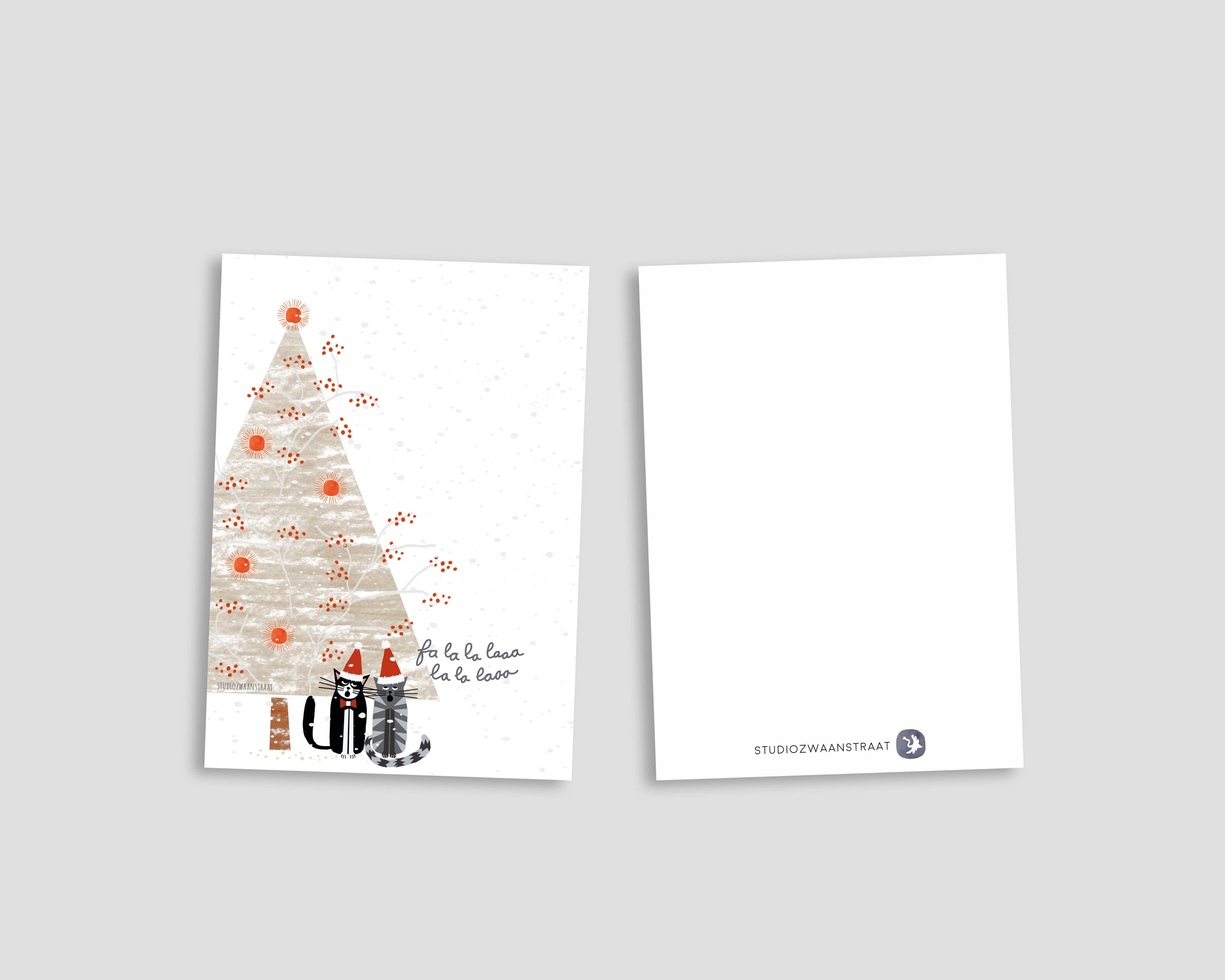 Postcard - Christmas Cats