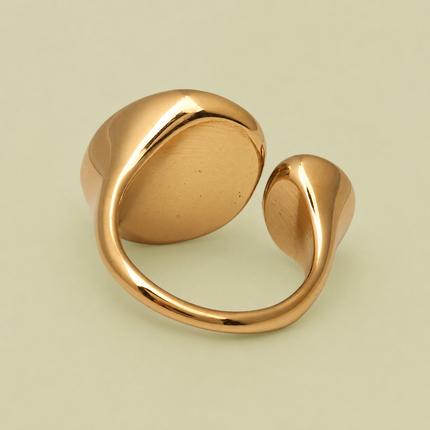 Adjustable Ring with Mineral Stones