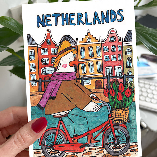 Netherlands Bike Postcard