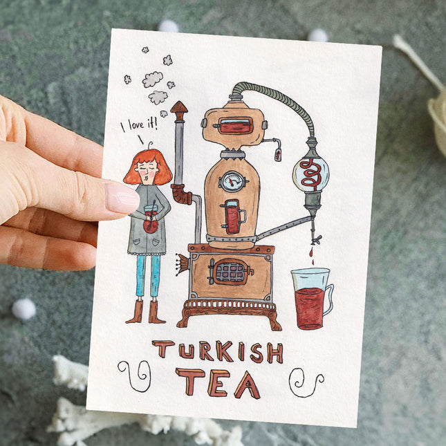 Ansichtkaart Turkse Thee