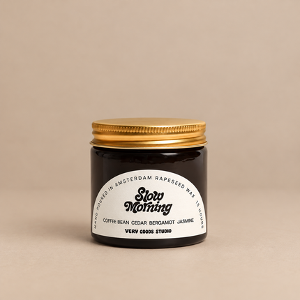 Geurkaars van koolzaadwas - Slow Morning - 60 ml