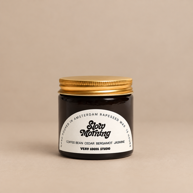 Scented Rapeseed Wax Candle - Slow Morning - 60mL
