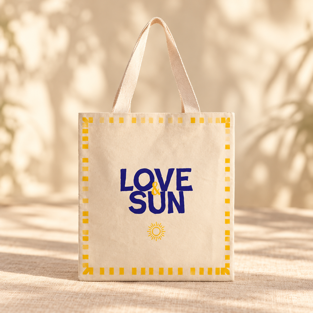 Cotton Tote Bag - Love & Sun