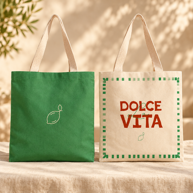 Cotton Tote Bag - Dolce Vita