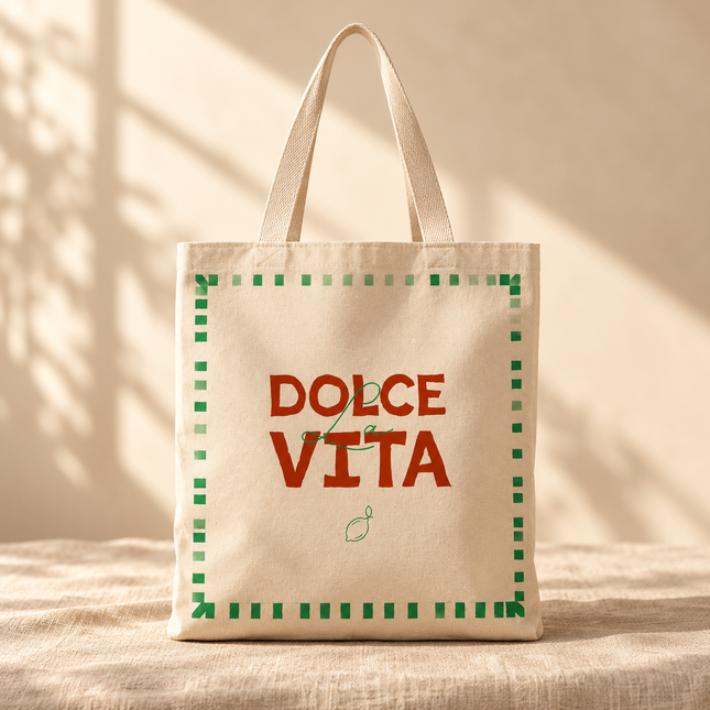 Cotton Tote Bag - Dolce Vita