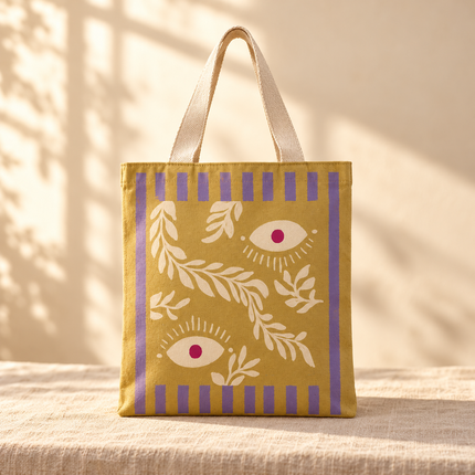 Cotton Tote Bag - Botanical
